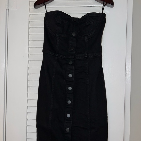 NWT ZARA Denim Bustier Dress - Picture 6 of 8
